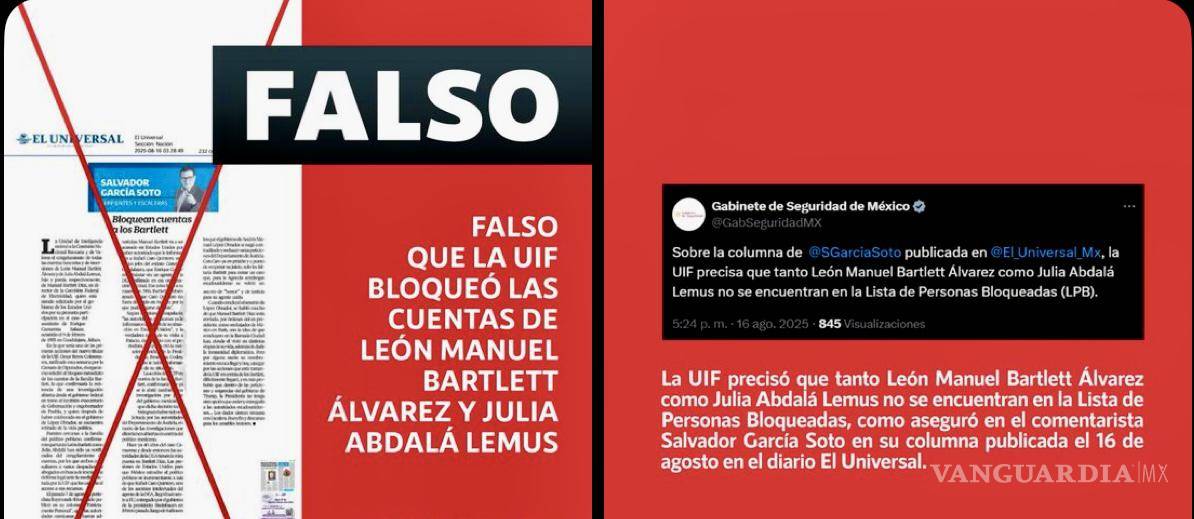 $!Ninguno de los JILGUEROS DEL FAKE se tomó la molestia de hacer una segunda o tercera verificación de la columna del periódico capitalino.