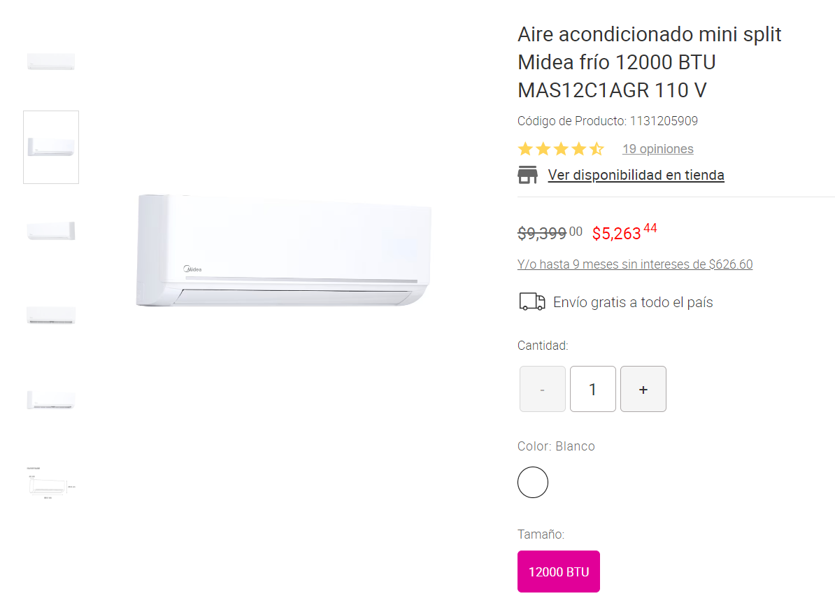 $!Venta nocturna de Liverpool 2024: Estos son los aires acondicionados mini split con mejor oferta para este fin de semana