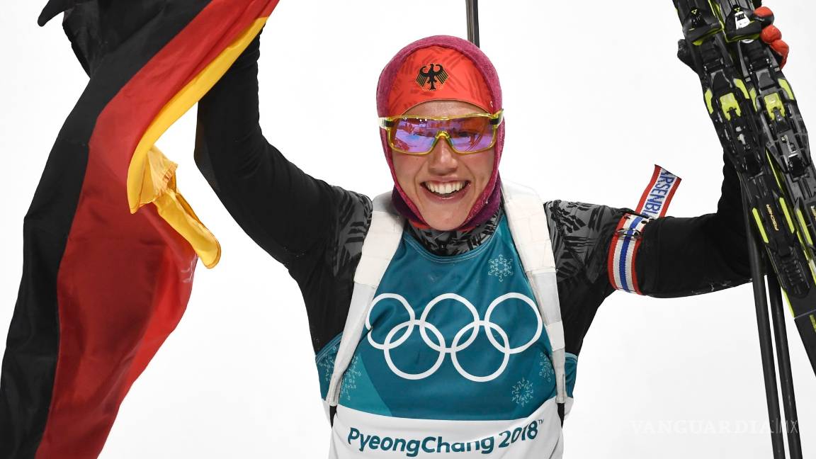 $!Laura Dahlmeier , dos oros en tres días en Pyeongchang