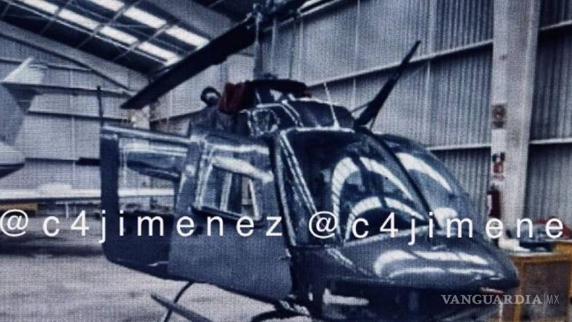 Roban helicóptero de hangar del Aeropuerto Internacional de la CDMX