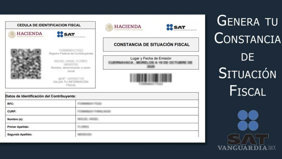 $!La Constancia de Situación Fiscal sigue siendo un documento importante.