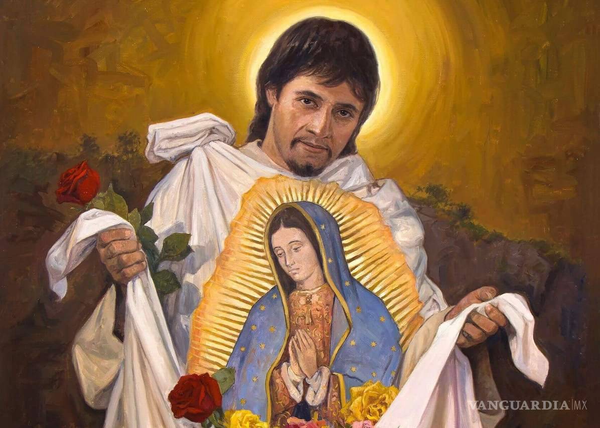 $!Juan Diego y su ayate con la imagen de la Virgen Morena de Guadalupe, Patrona de México.