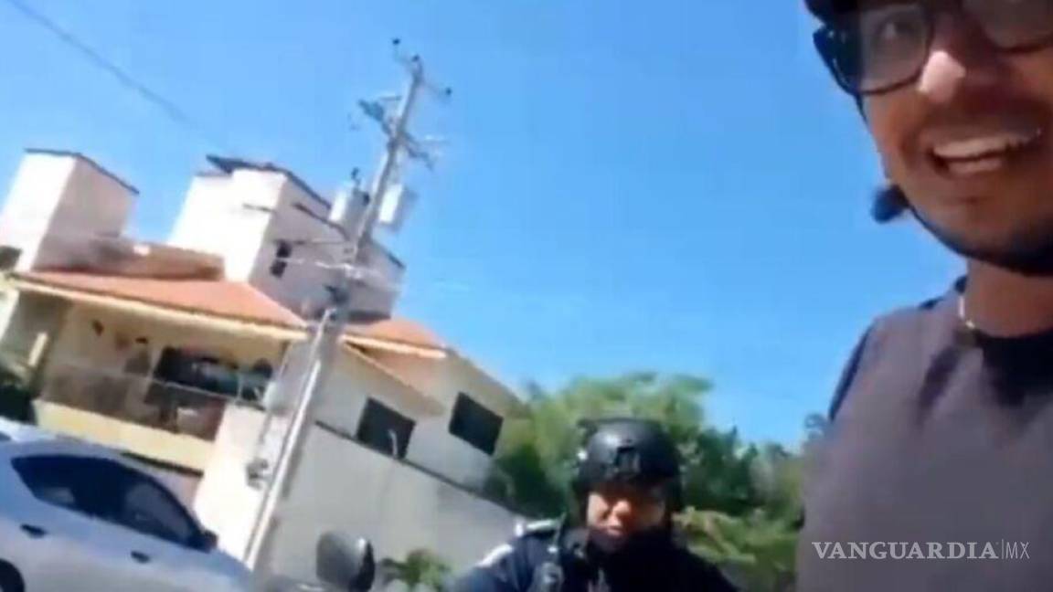 Ciclista es detenido por policía de Chiapas... ¡por ir a exceso de velocidad!