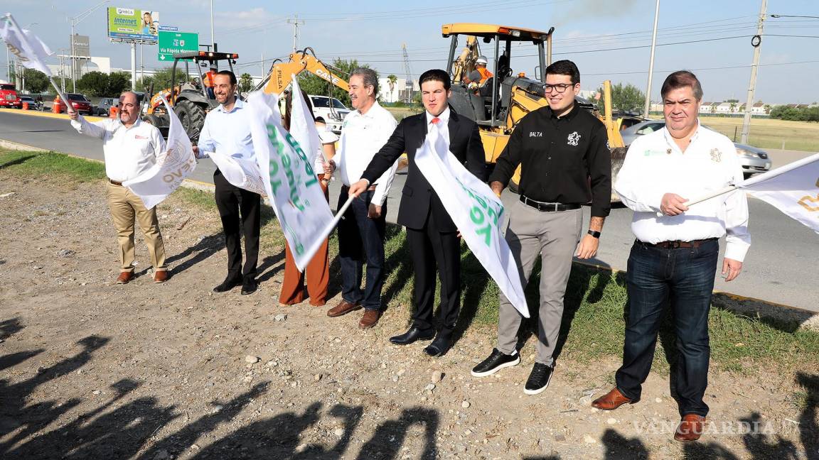 Obras de la autopista al Aeropuerto de Monterrey trastocan vialidad