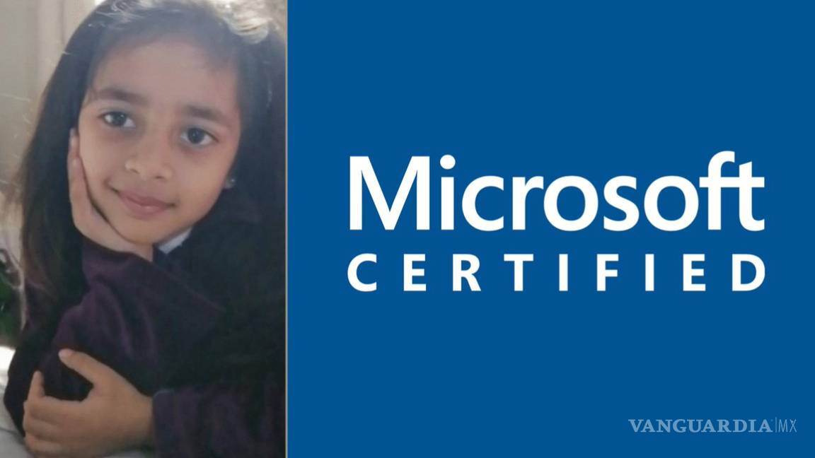 A los 4 años, niña es la profesional más joven de Microsoft