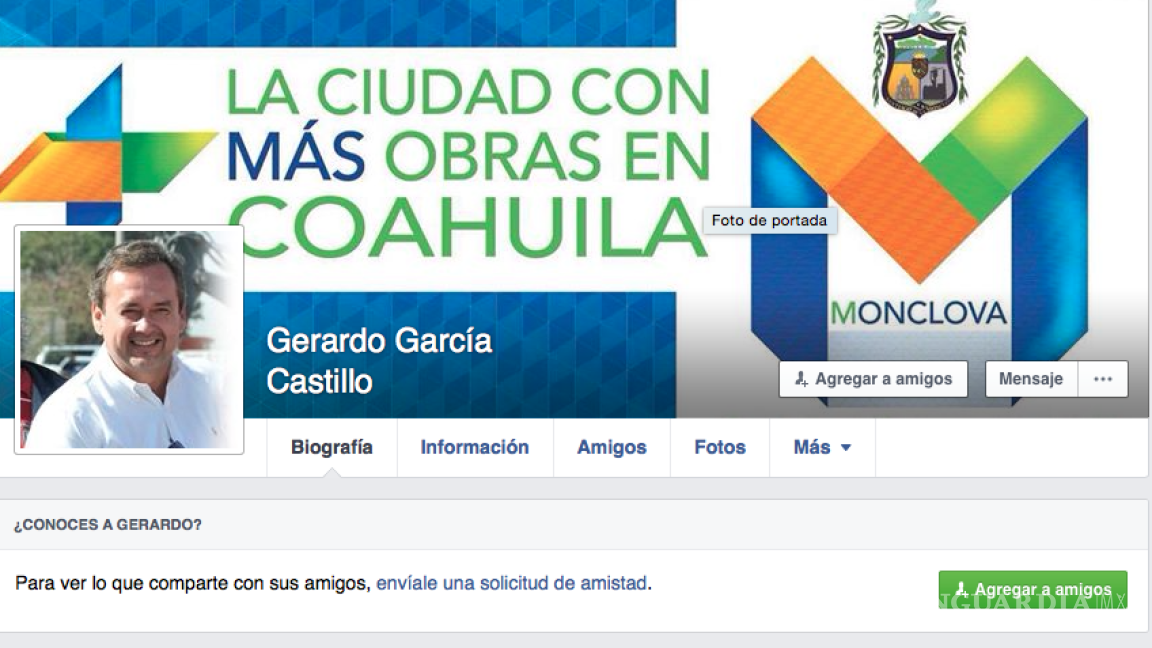 Aparece cuenta de Facebook falsa del alcalde de Monclova