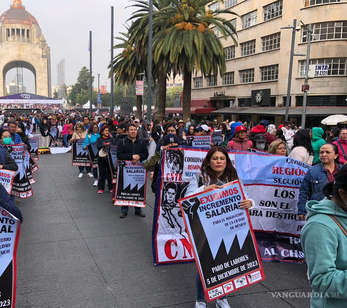 $!Los manifestantes buscarán ser atendidos por la titular de la SEP, Leticia Ramírez Amaya