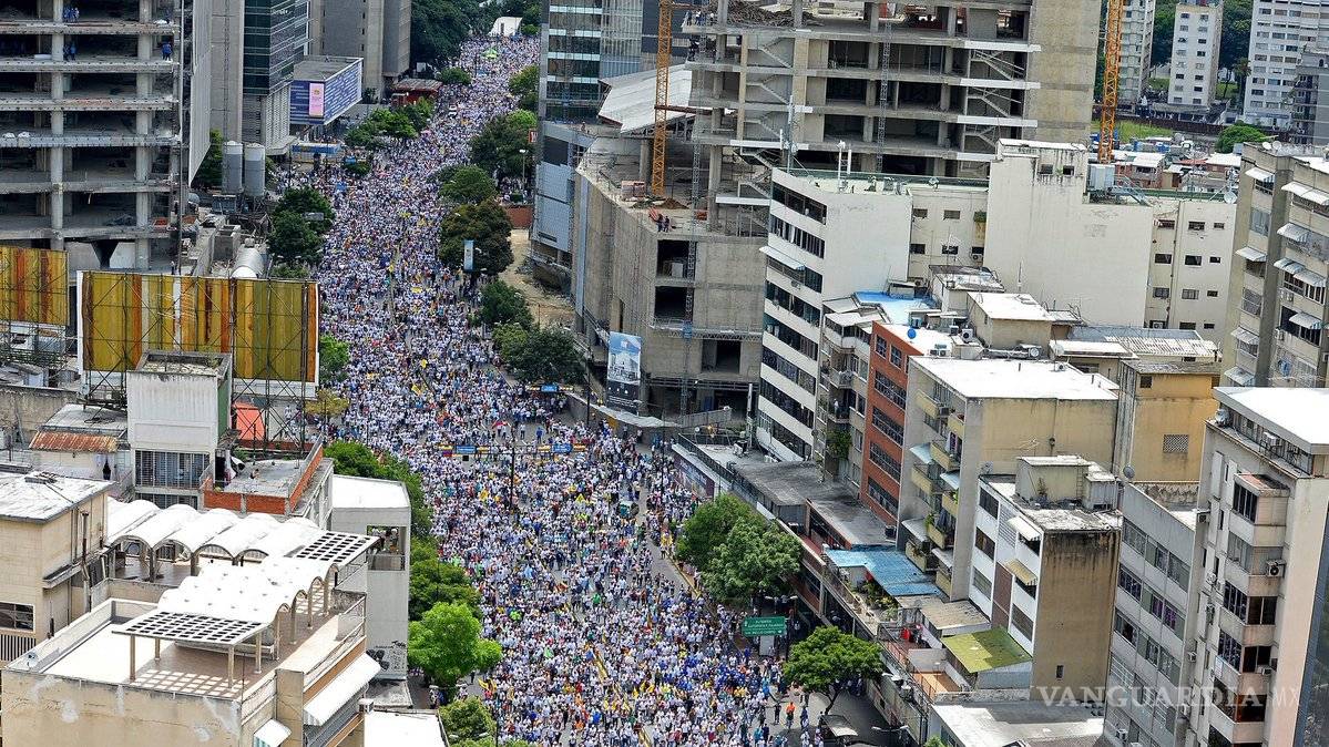 $!Fotos de la impresionante marcha en Caracas contra Maduro