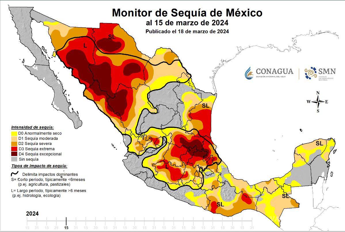 $!Así pinta el territorio nacional con corte al 18 de marzo de este año.