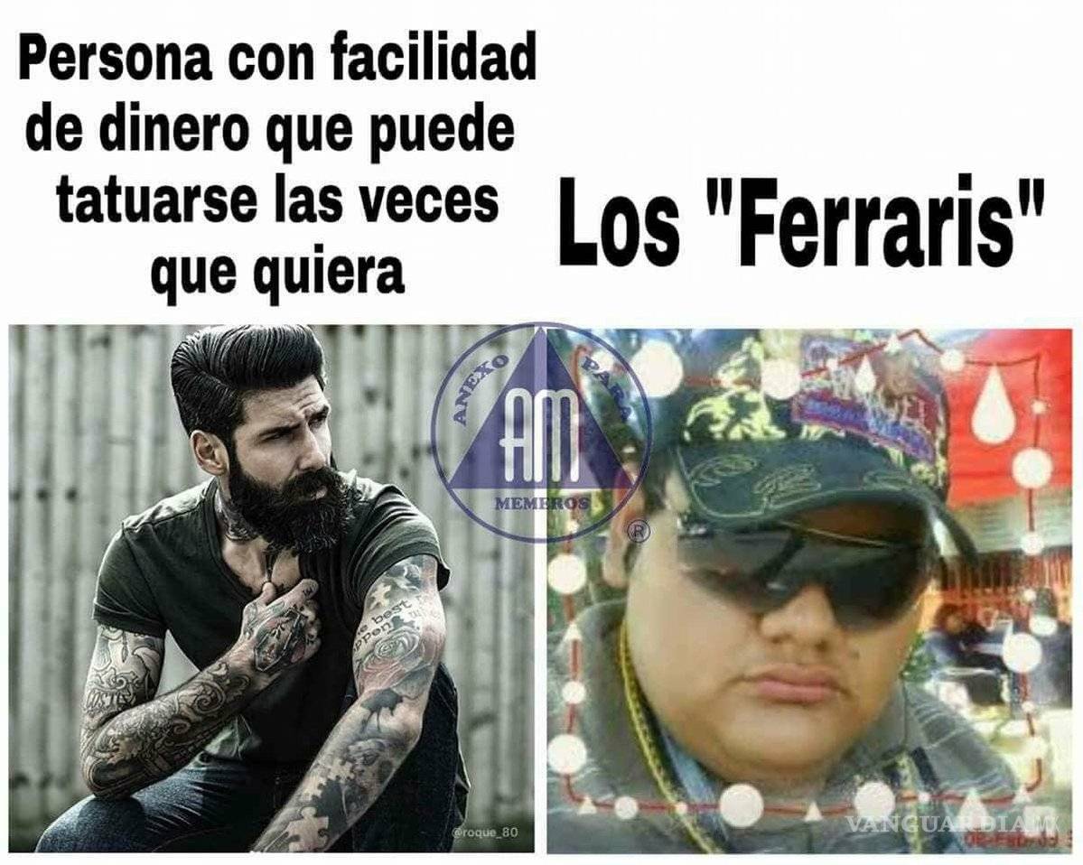 $!Un 'Ferrari con calcamonías': El meme que causó revuelo en redes sociales