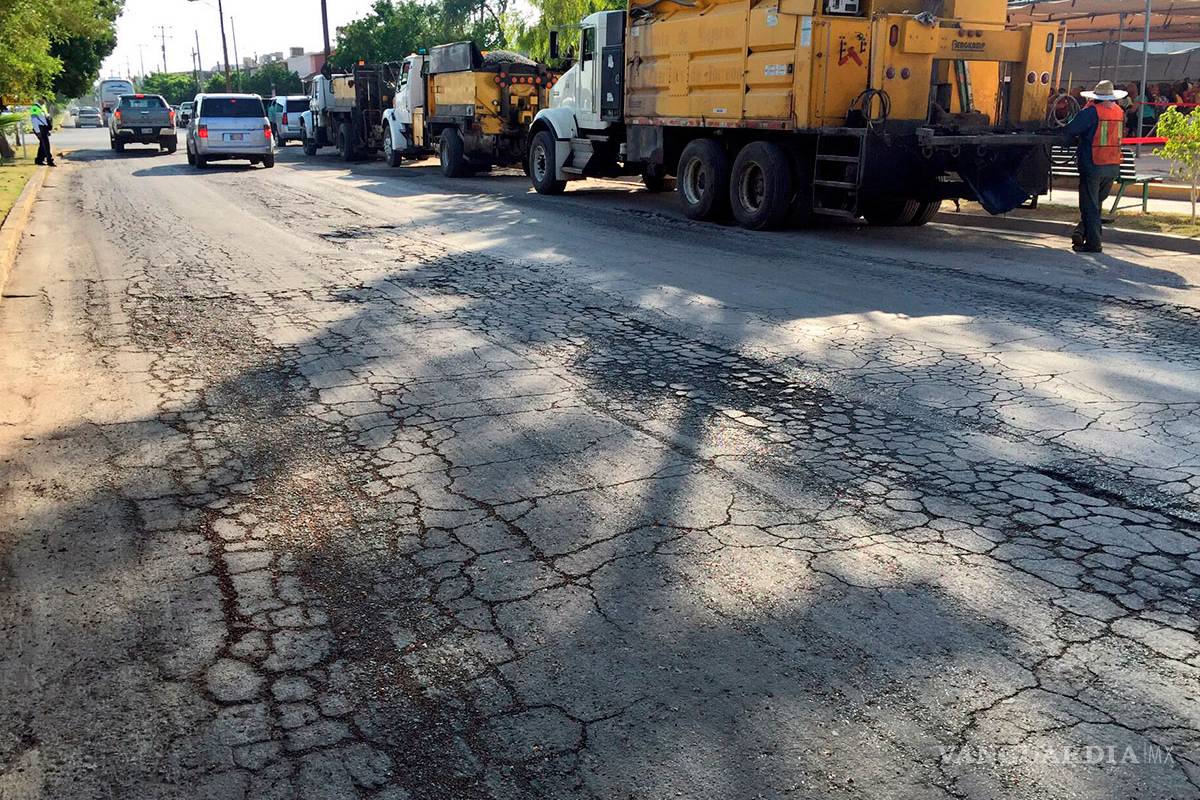 Arranca pavimentación de la avenida Bravo en Torreón