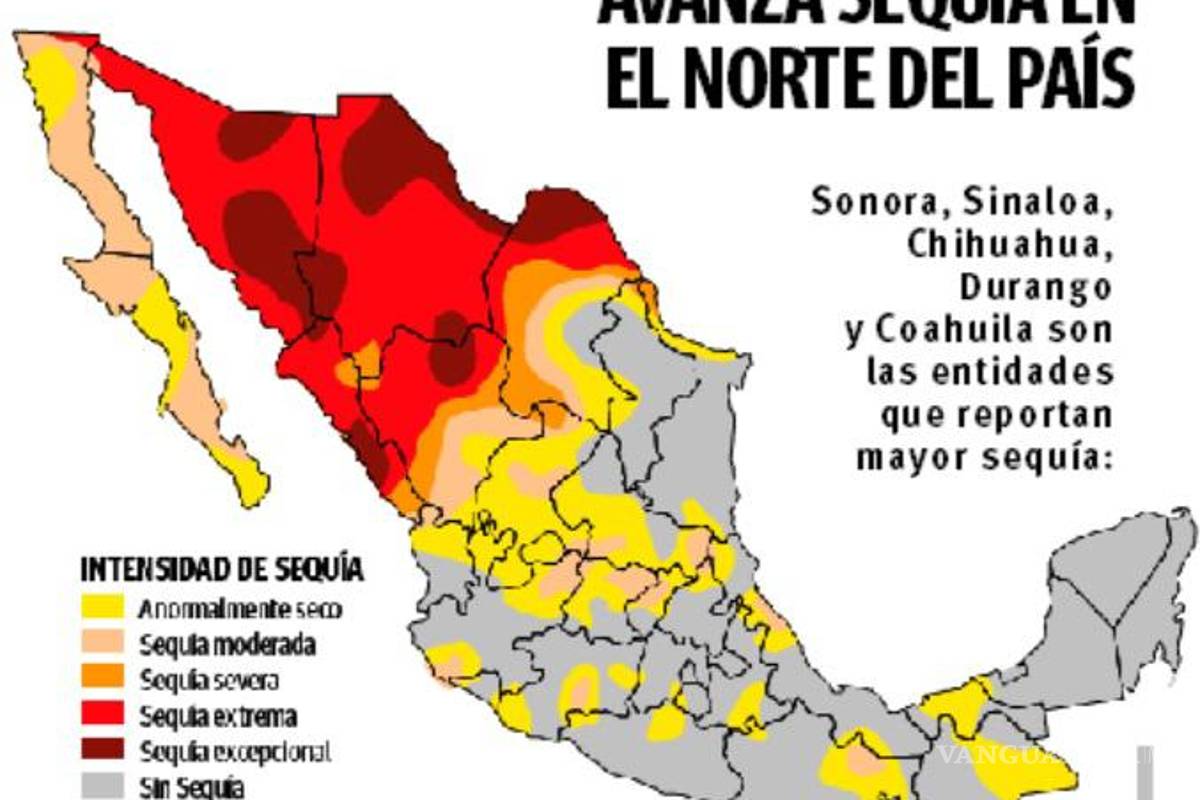 $!Coahuila, entre los estados que presentan peor sequía y riesgo más alto de incendios forestales