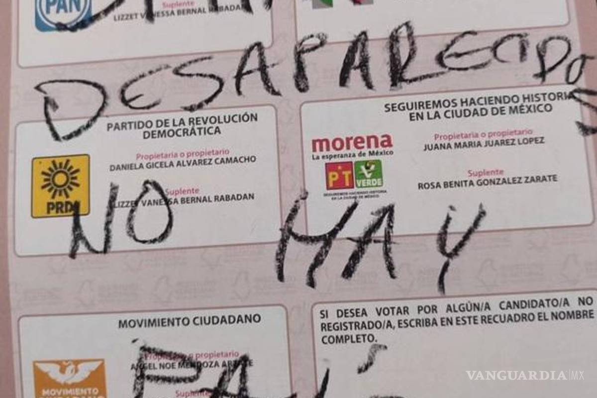 Los queremos vivos, ‘votan’ por las personas desaparecidas en México