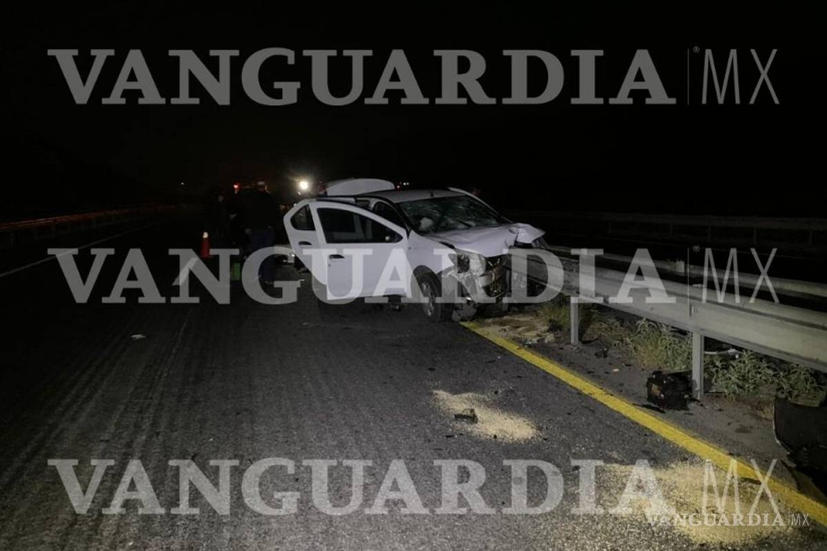 Conductor muere prensado en la carretera Torreón-Saltillo