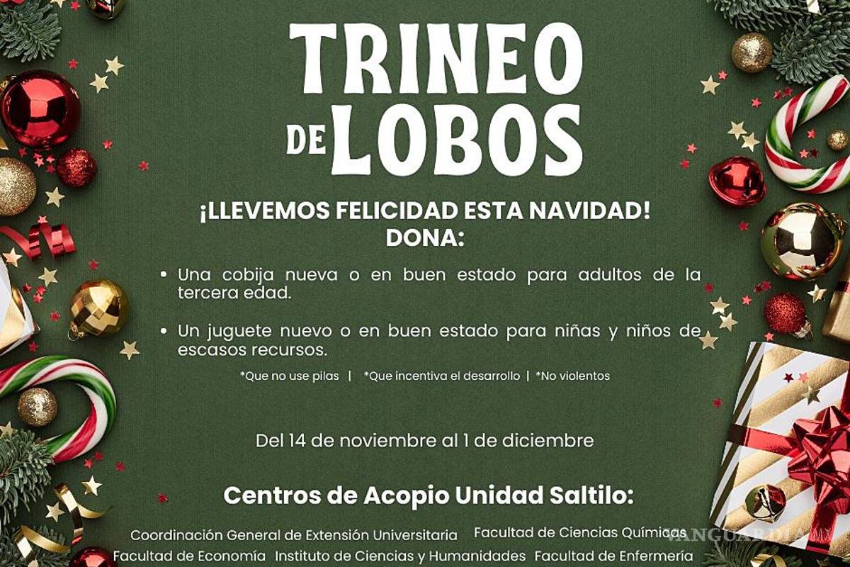 En esta Navidad la Universidad Autónoma de Coahuila se viste de Santa Claus
