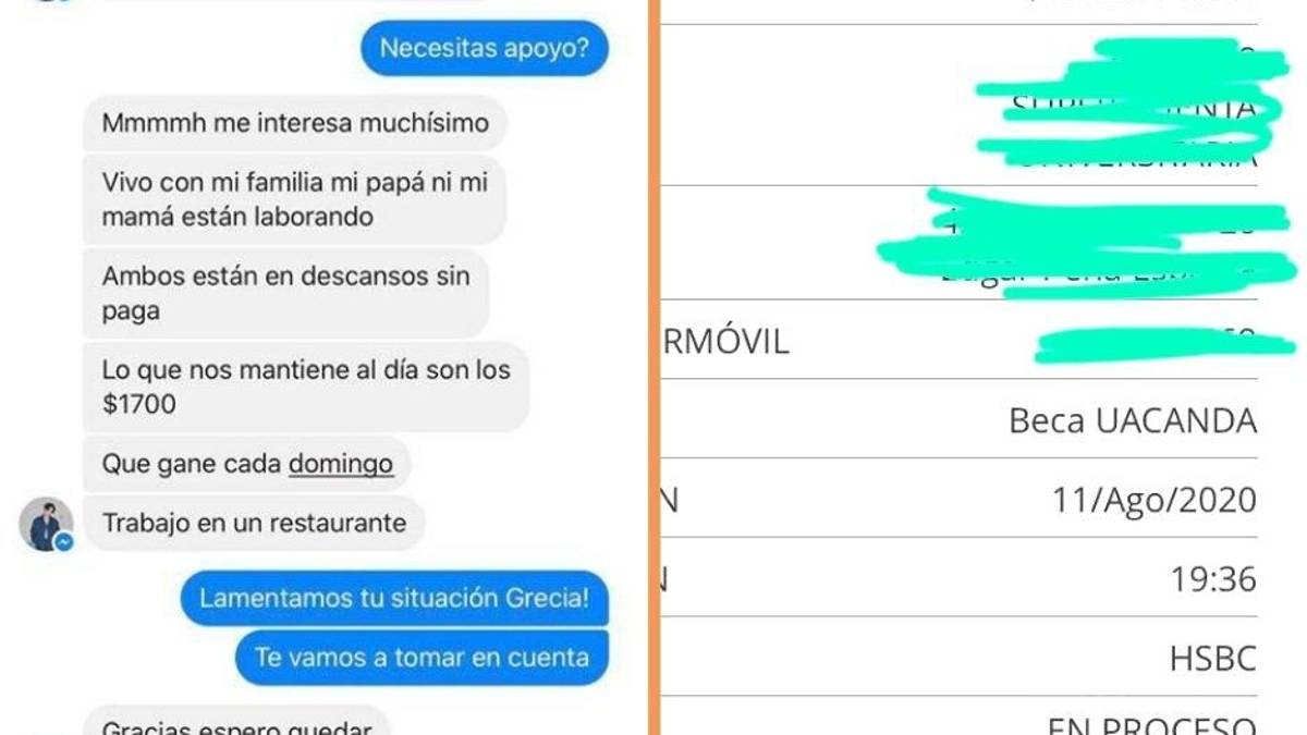 Comunidad estudiantil se une para becar a joven de Saltillo