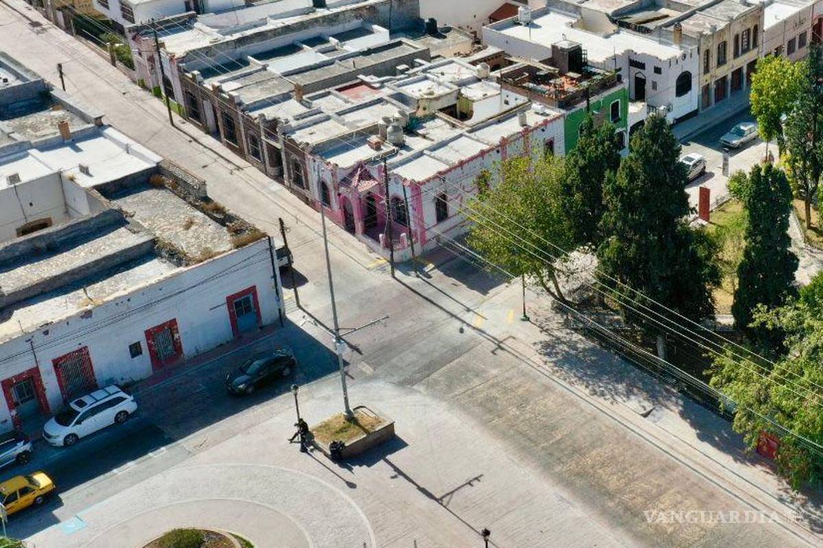 Avanzan los trabajos de rehabilitación de la calle General Cepeda de Saltillo
