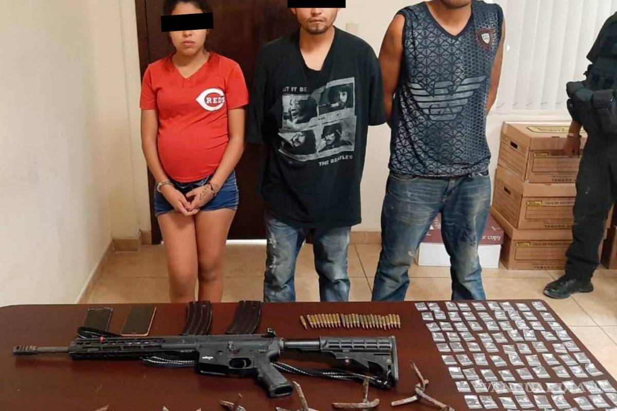Aseguran arsenal, droga y vehículo; hay cuatro detenidos en Piedras Negras