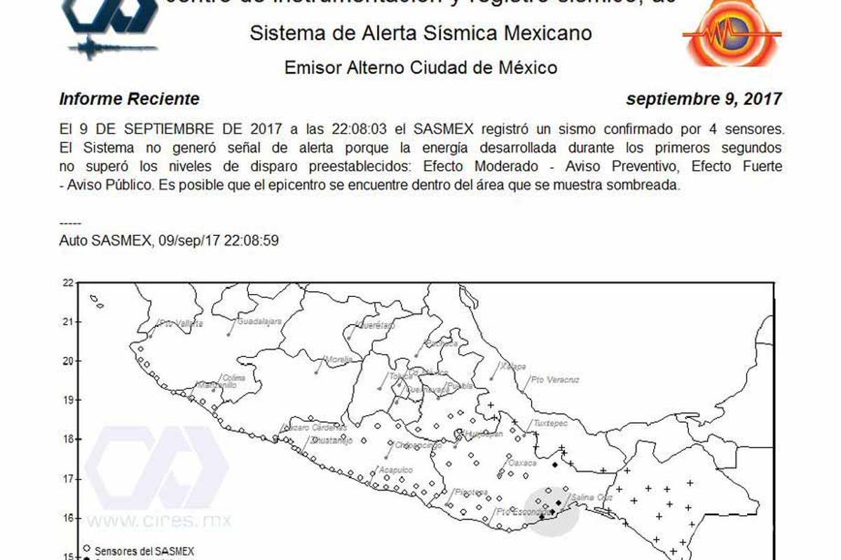 Leve sismo se registra al sur de la CDMX