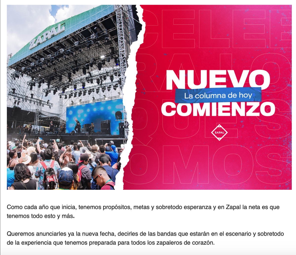 $!“Como cada año que inicia, tenemos propósitos, metas y sobretodo esperanza y en Zapal la neta es que tenemos todo esto y más”, inicia el mensaje.