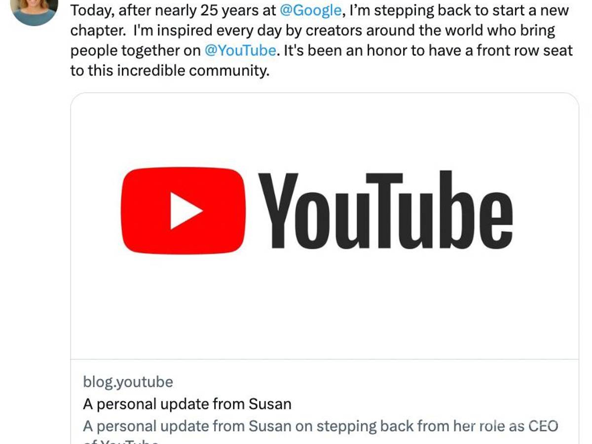 $!CEO de YouTube deja el cargo, tras casi 10 años