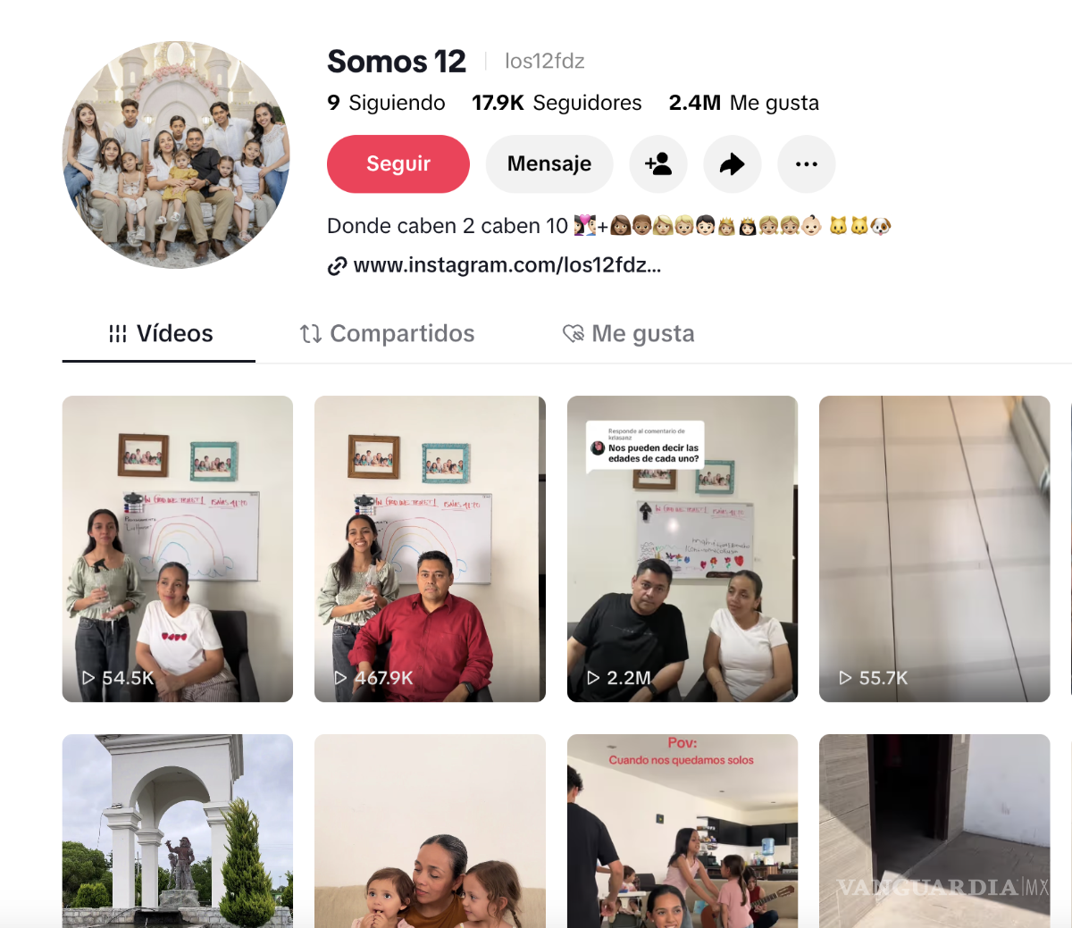 $!Las publicaciones de la familia coahuilense han despertado la curiosidad de miles de usuarios en TikTok e Instagram.