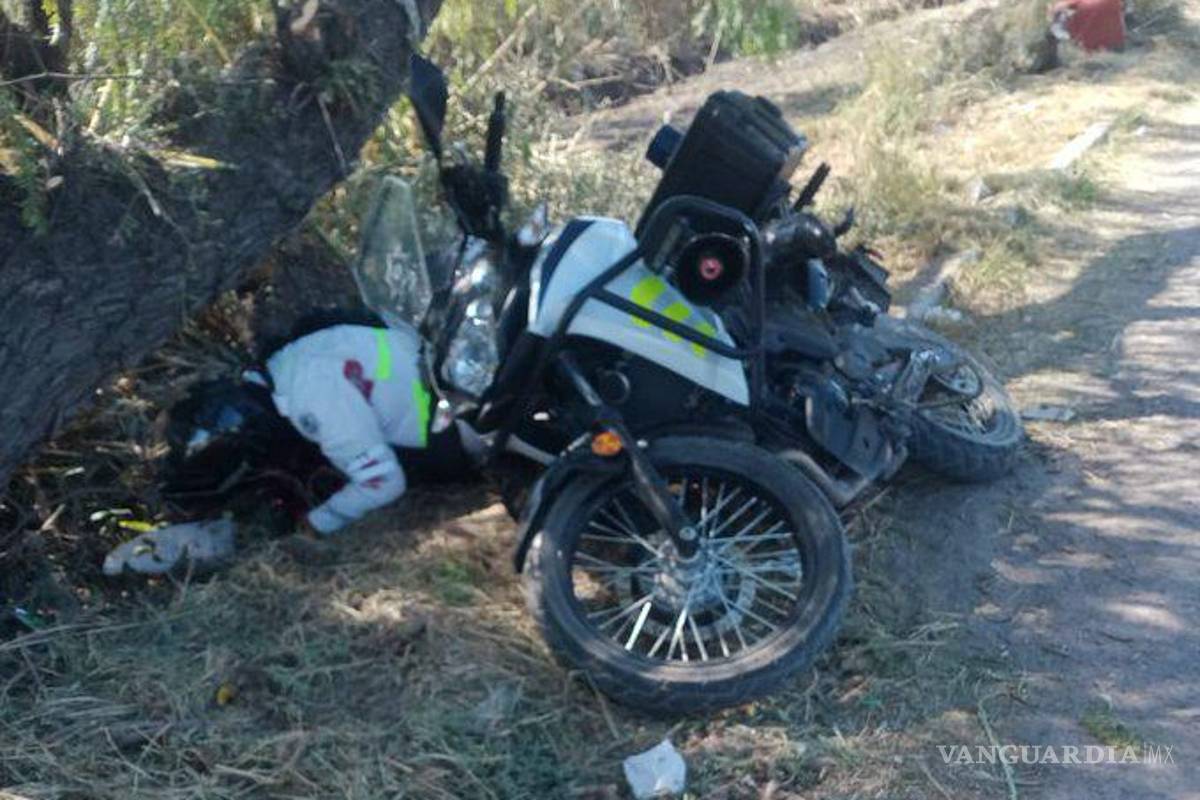 $!El ataque al oficial de tránsito ocurrió mientras circulaba en su motopatrulla