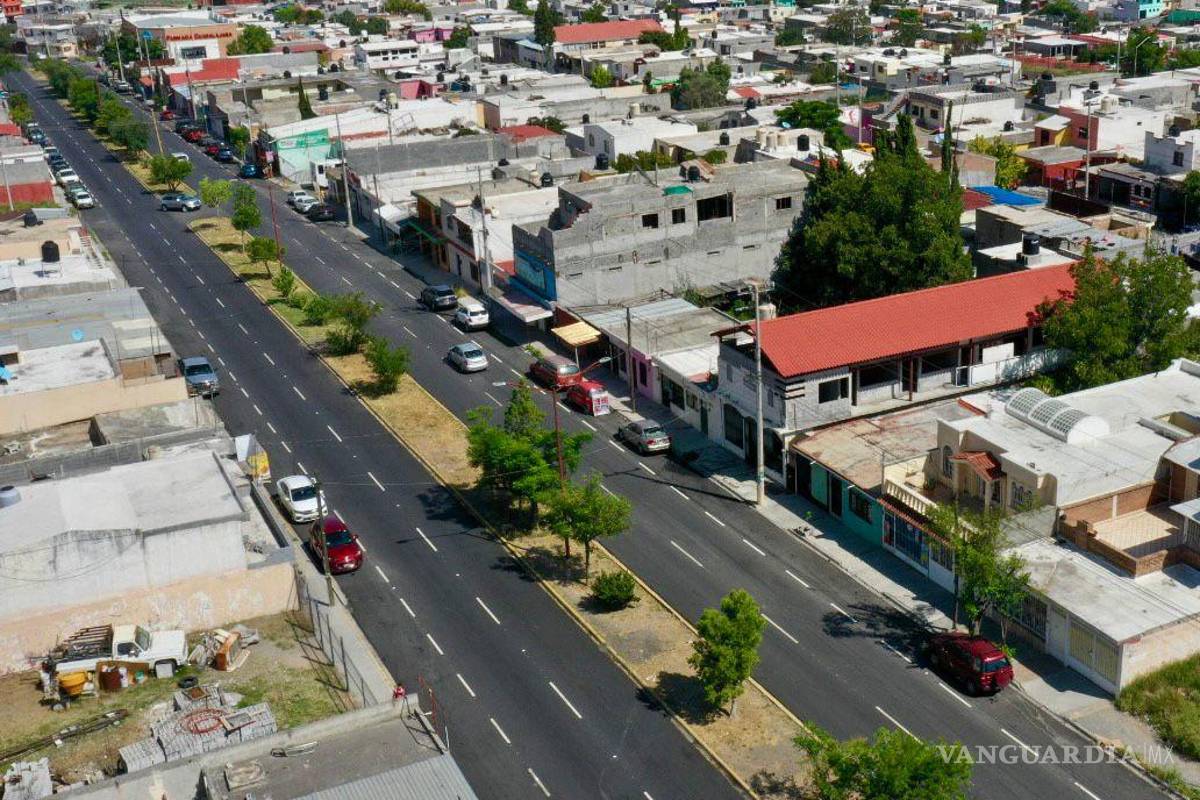 Concluyen trabajos de recarpeteo en el bulevar Miguel Hidalgo de Saltillo