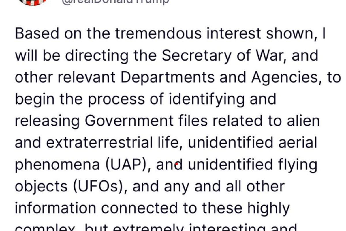 $!Publicación de Donald Trump en X