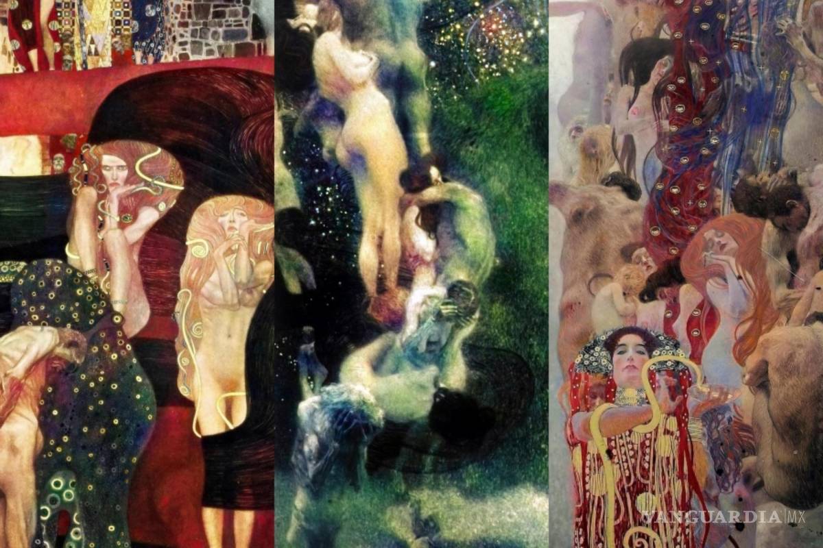 Inteligencia artificial devuelve el color a tres obras perdidas de Gustav Klimt