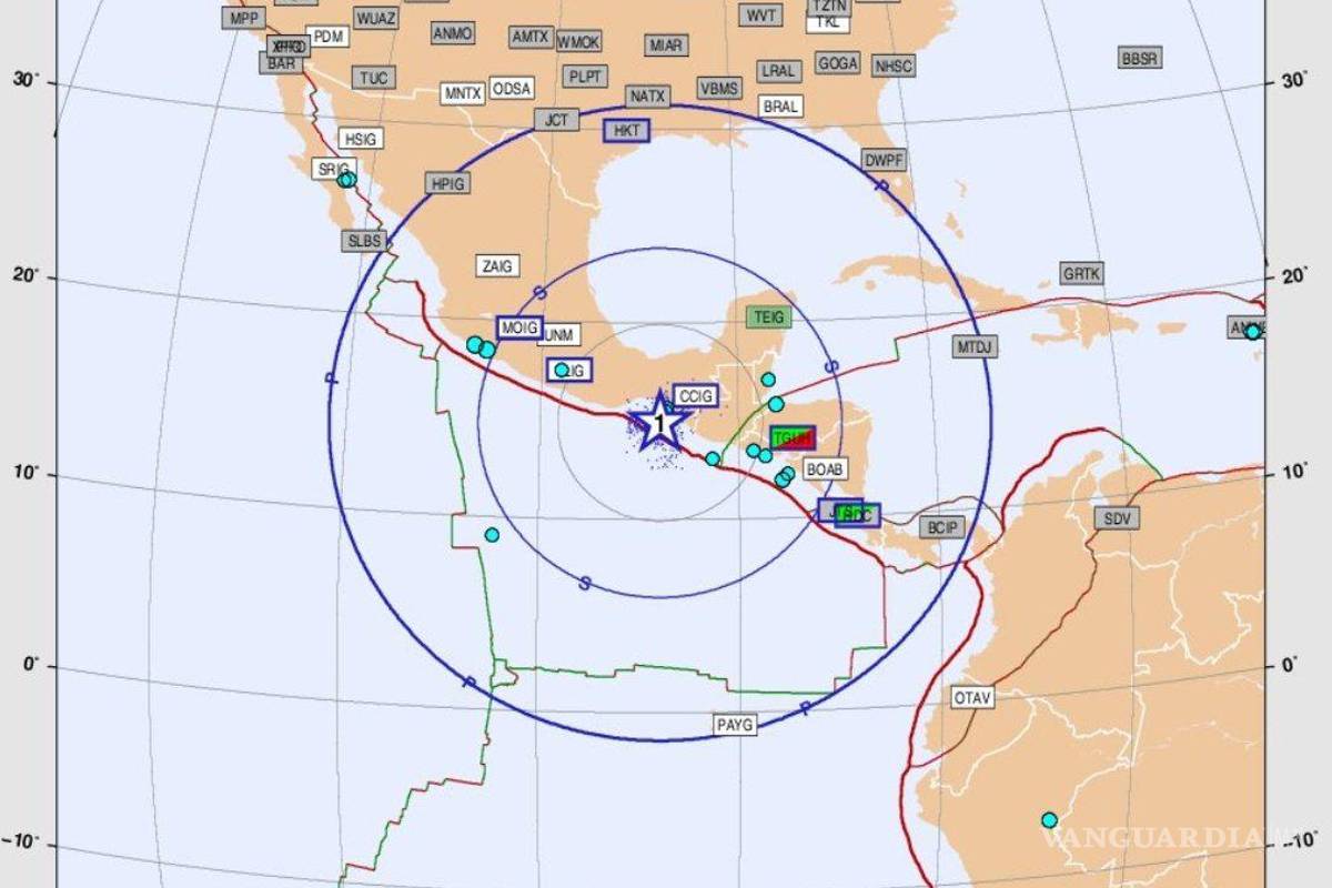 Se reporta sismo magnitud 5.8 con epicentro en Pijijiapan, Chiapas