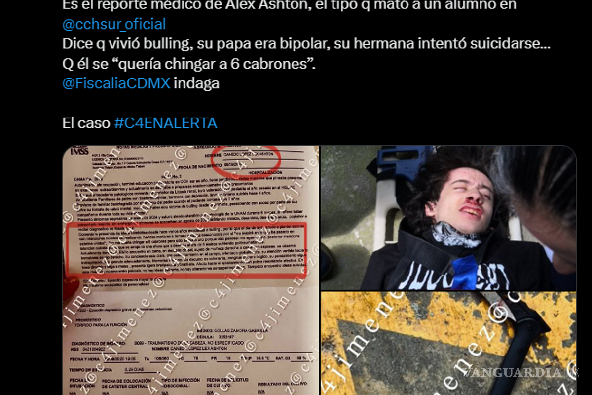 $!De bullying y depresión al ataque en CCH Sur: madre de Lex Ashton alertó al 911; agresor se inspiró en ‘incels’