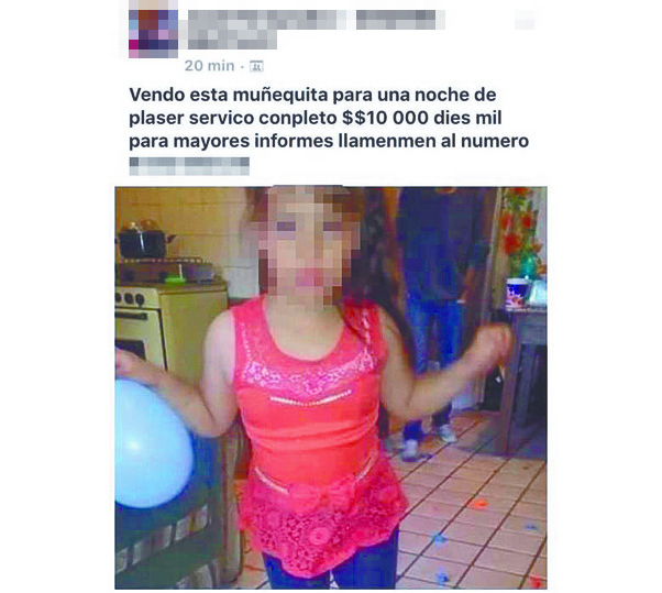 Liberan a madre y padrastro de niña ofrecida en redes; sigue investigación