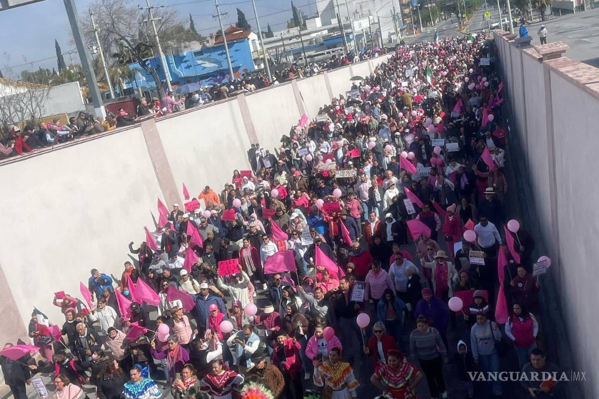 Se sumó Saltillo a marcha nacional por la democracia