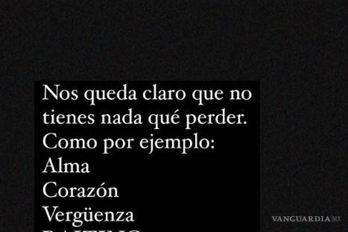 $!La cantante respondió a la postura de Chapoy.