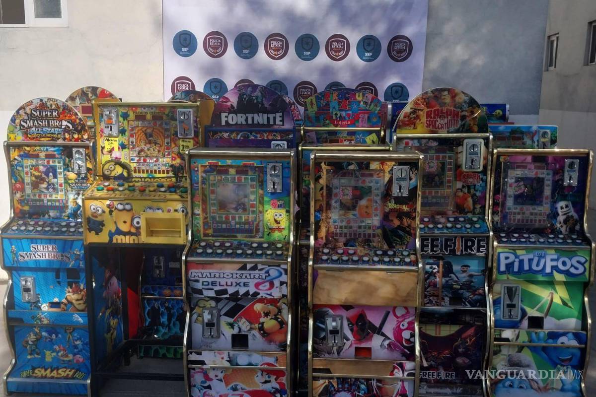 Aseguran más de 200 máquinas tragamonedas en operativo en Coahuila