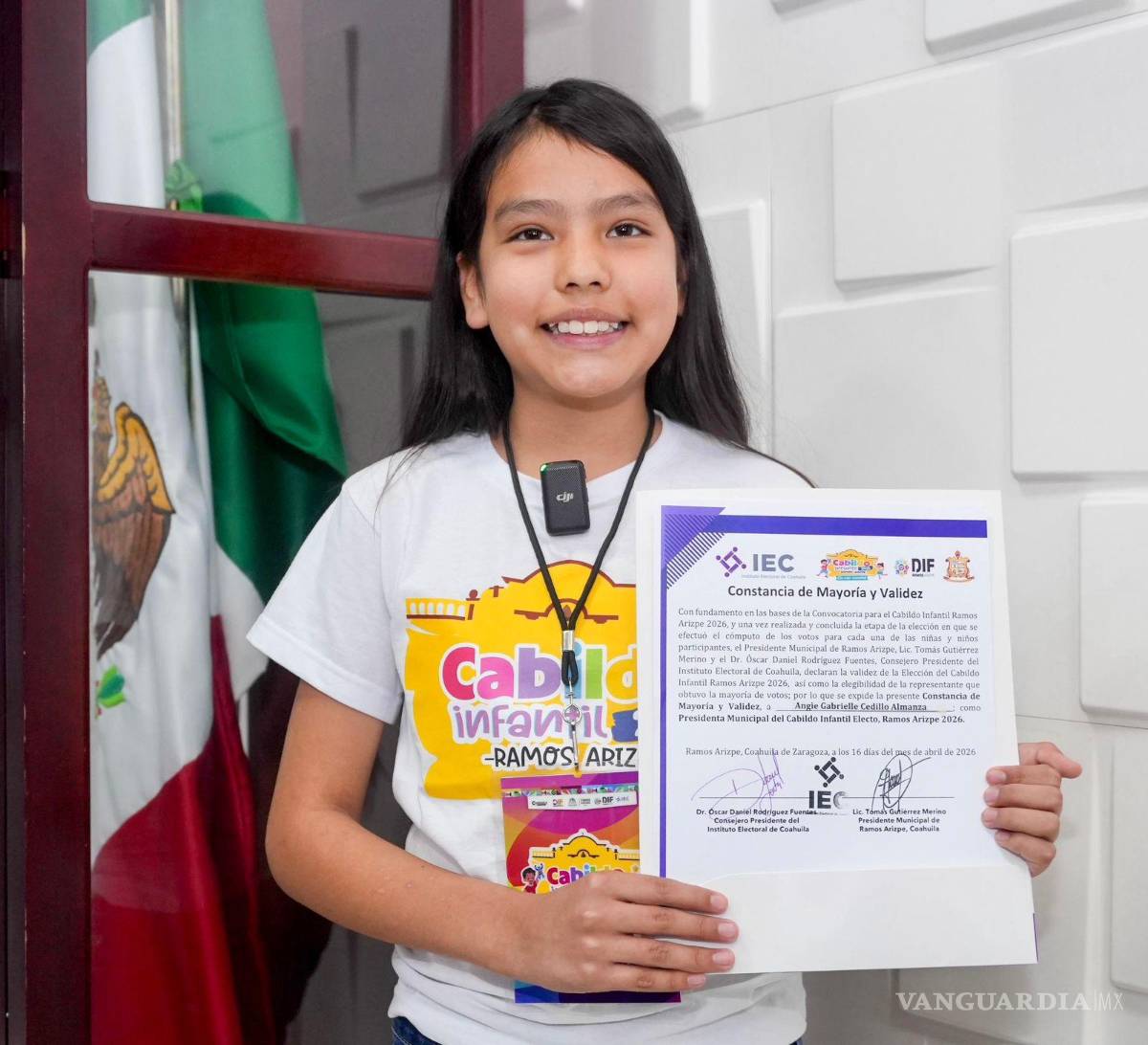 $!Ange Gabrielle Cedillo Almanza fue designada como alcaldesa infantil.