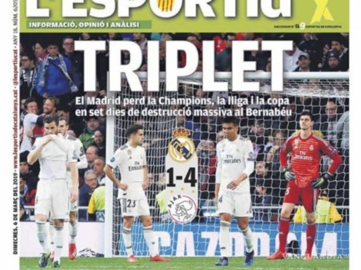 $!Así acribillaron los medios en España al Real Madrid (fotos)