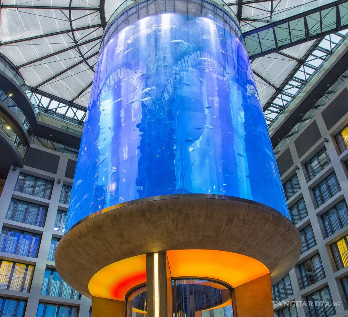 $!AquaDom, el acuario cilíndrico más grande del mundo