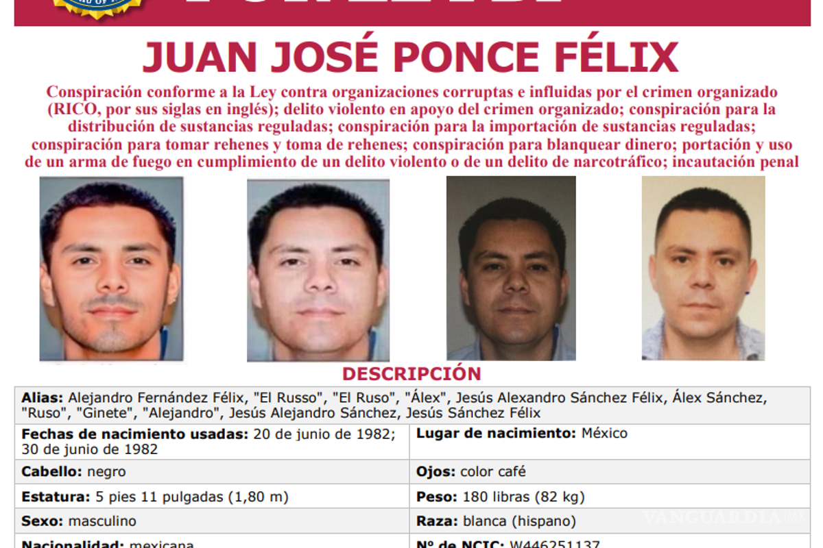 $!Estados Unidos ofrece 5 millones de dólares por ‘El Ruso’, vinculado al Cártel de Sinaloa