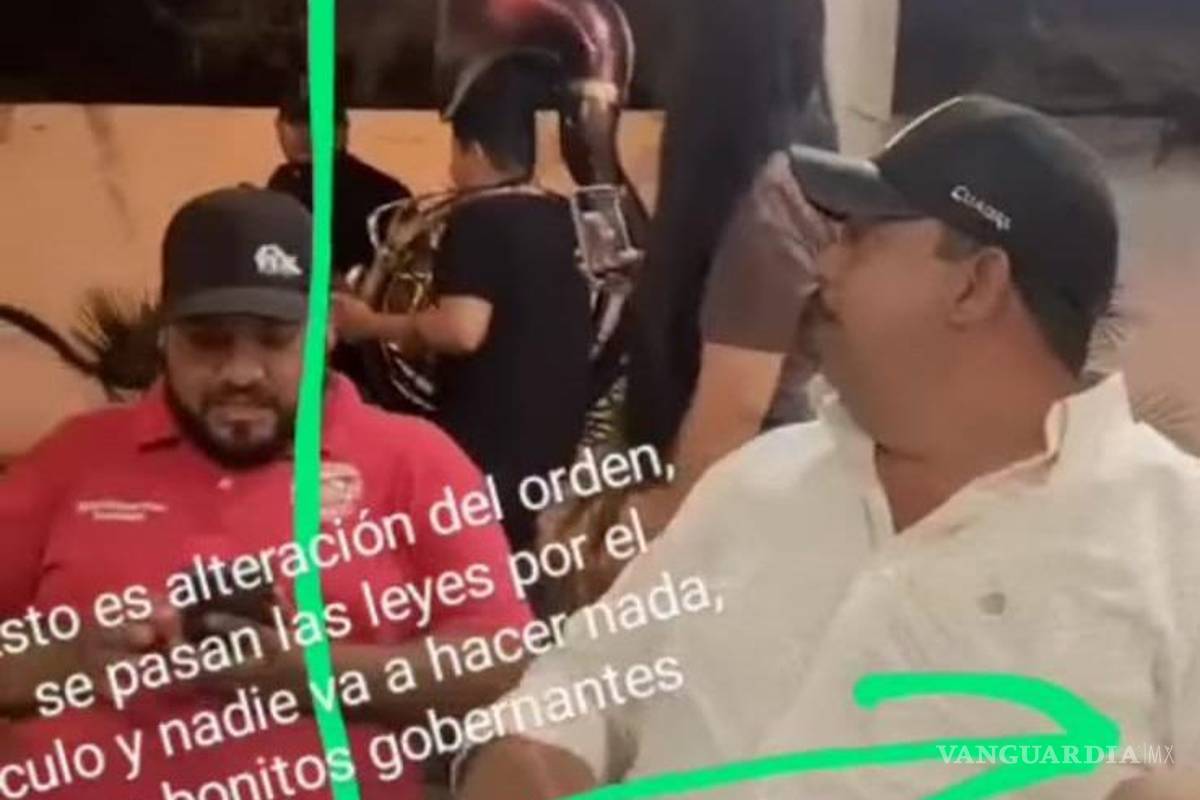 Ordena regidor de Matamoros, Coahuila a acompañante, disparar al aire por pura alegría (video)