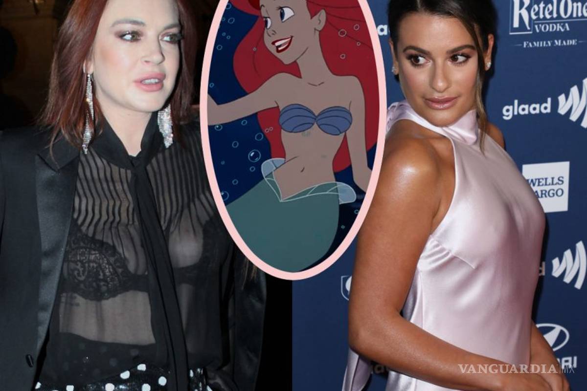 Lea Michele será Ariel, Lindsay Lohan se burla de eso