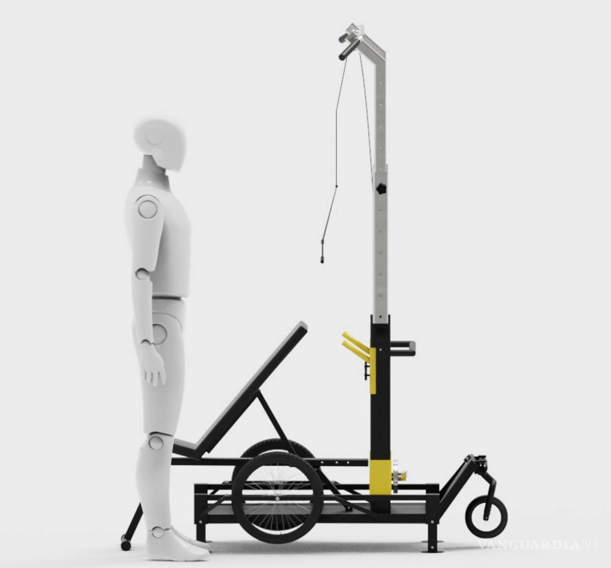 $!Gimnasio-remolque para bicicletas Gymbike. EFE/Promoingenio