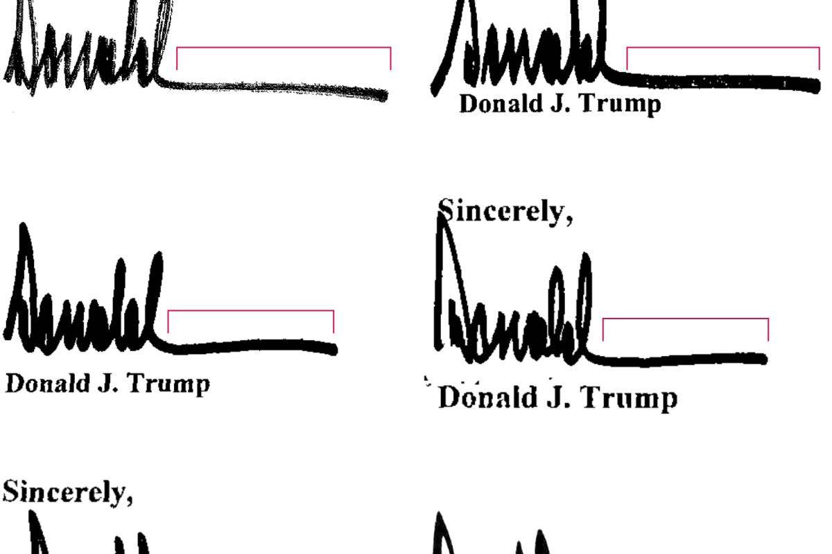 $!Del lado izquierdo, firmas de 2003 para el libro de felicitaciones de cumpleaños de Epstein. Derecha, carta de junio de 2001 dirigida a Rudy Giuliani.