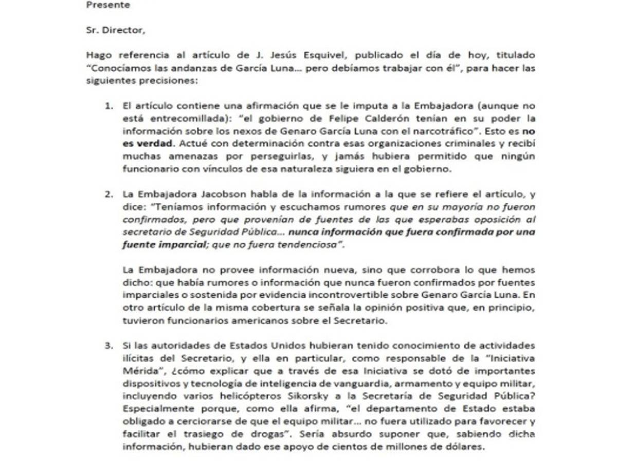 $!Niega Calderón que su gobierno conociera nexos de García Luna con narcotráfico
