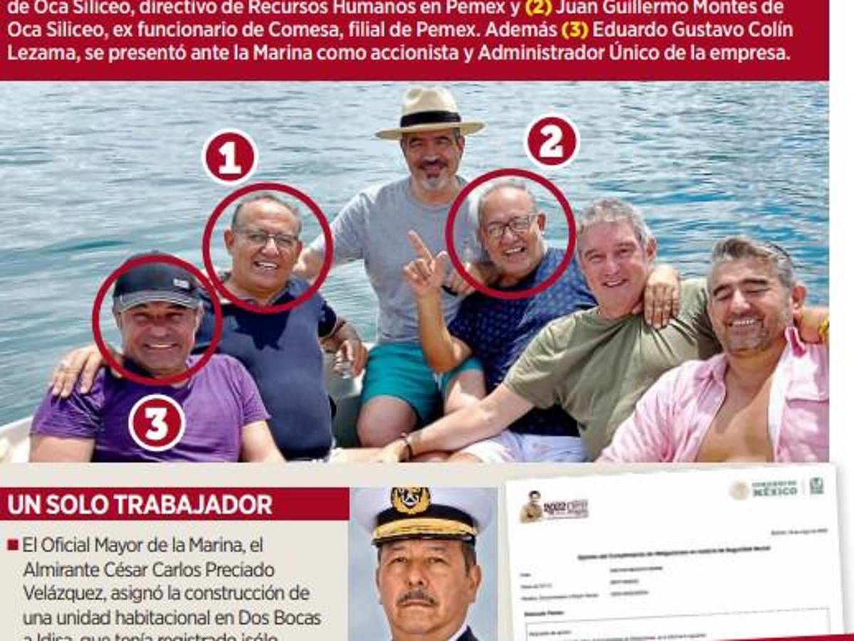 $!Da Secretaría de Marina megaobra a directivo de Pemex