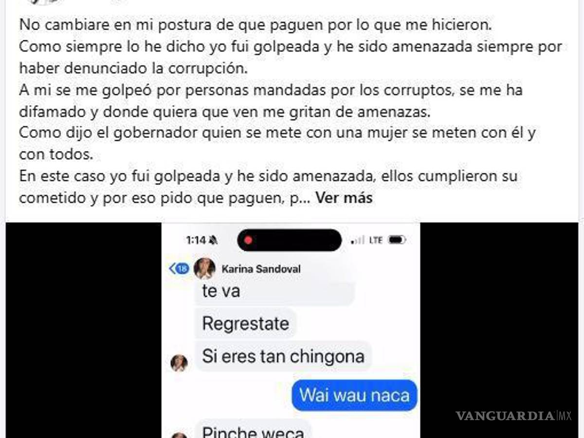 $!La dirigente de MC afirmó que no ha sido protegida pese a contar con denuncias formales.