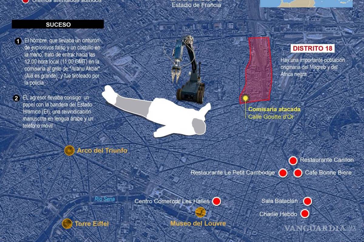 $!París otra vez en estado de terror en aniversario de “Charlie Hebdo”