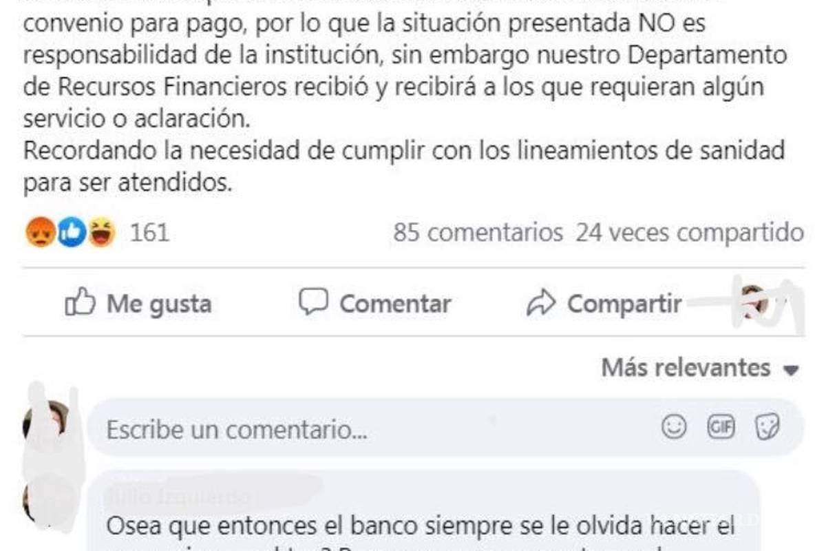 Reclaman alumnos del Tec Saltillo por otra falla en la plataforma de inscripción