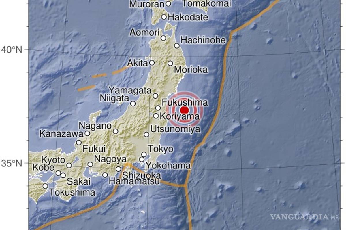 Sacude sismo de 6 puntos a Japón, hasta el momento no hay alertas de tsunami